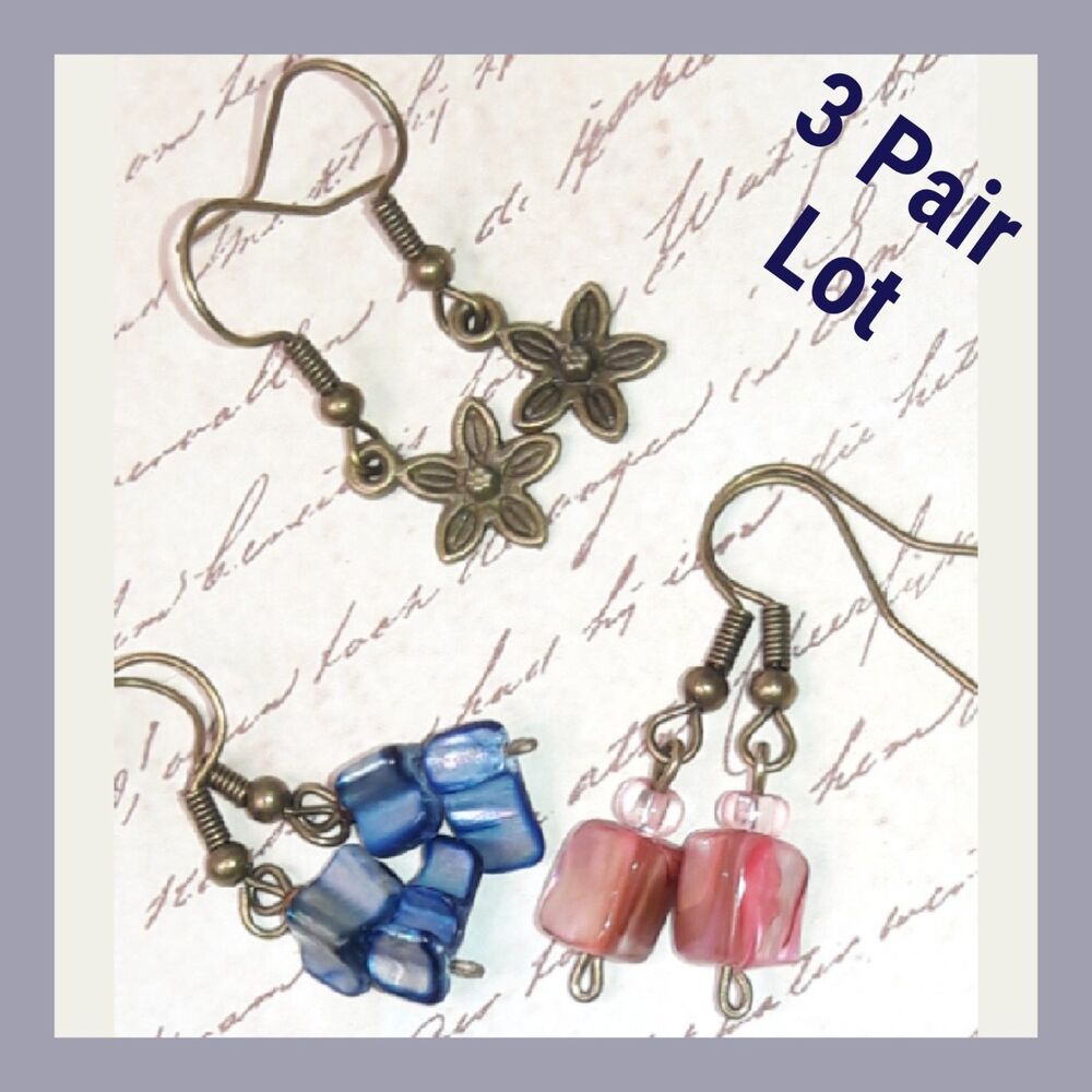 NEW Earrings Petite earrings Mother of pearl shell dangle earrings bro 200#fs-gs